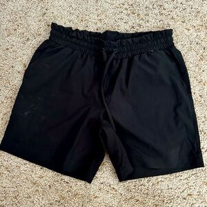 Comfy Black Athleisure Shorts